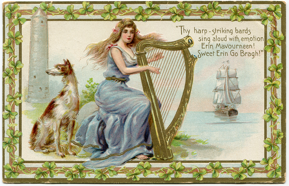 Vintage Saint Patrick S Day Clip Art Postcards   Miss Mary S Gazette