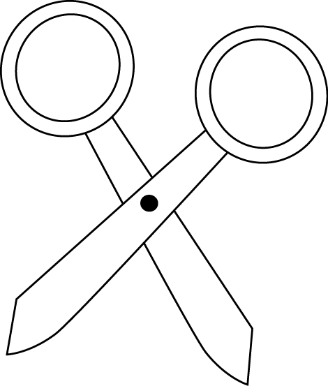 Black And White Scissors Clip Art   Black And White Scissors    