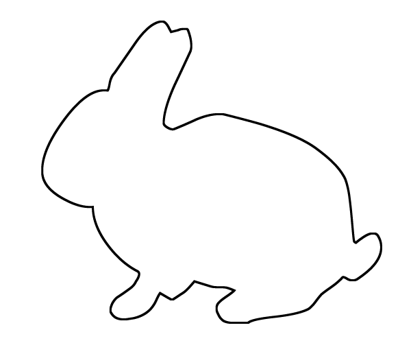Bunny Head Outline Template Free Cliparts That You Can Download To