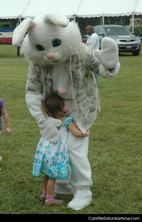 Easter Bunny Hid Egg Sleave Sleping Pedobunny