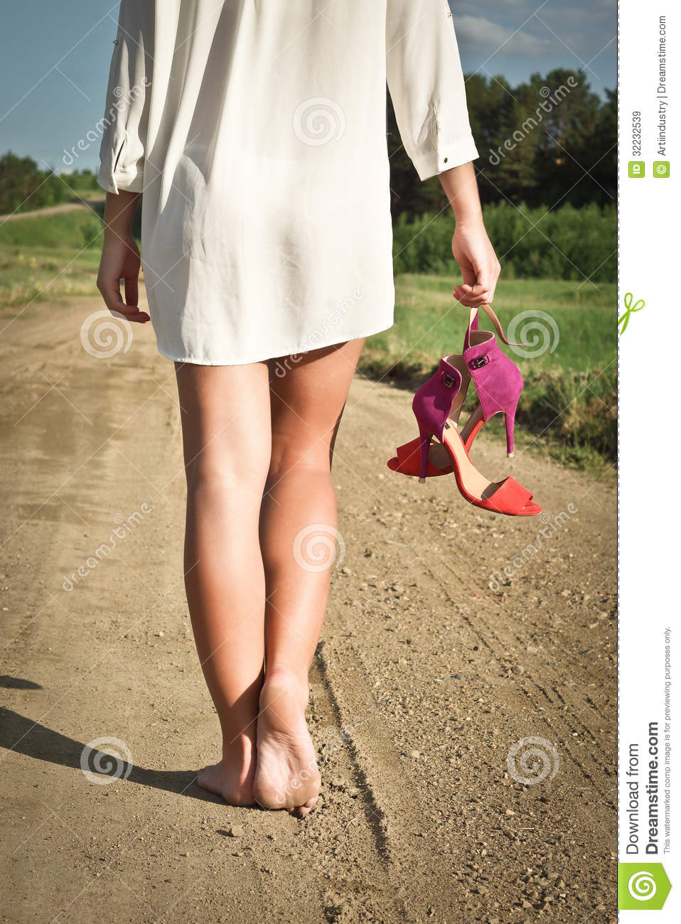 Going Barefoot Royalty Free Stock Images   Image  32232539