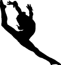 Gymnastics Clipart Silhouette Jump   Clipart Panda   Free Clipart    