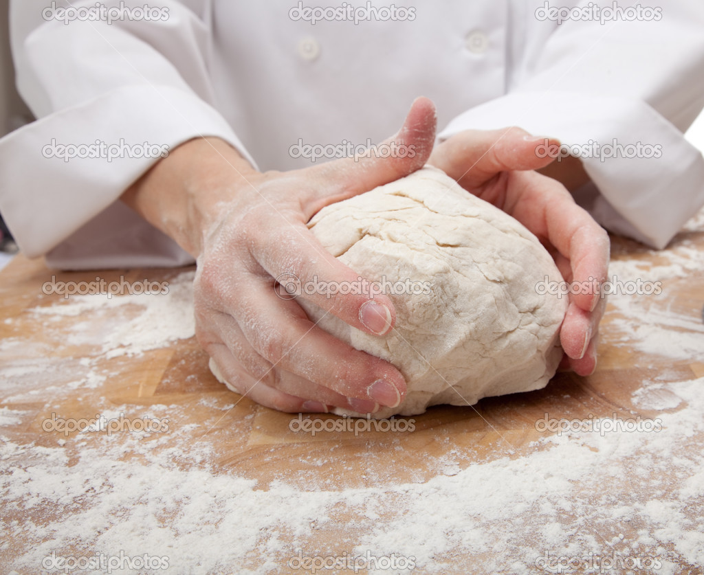 Hands Kneading Bread Dough   Stock Photo   Miflippo  13423062