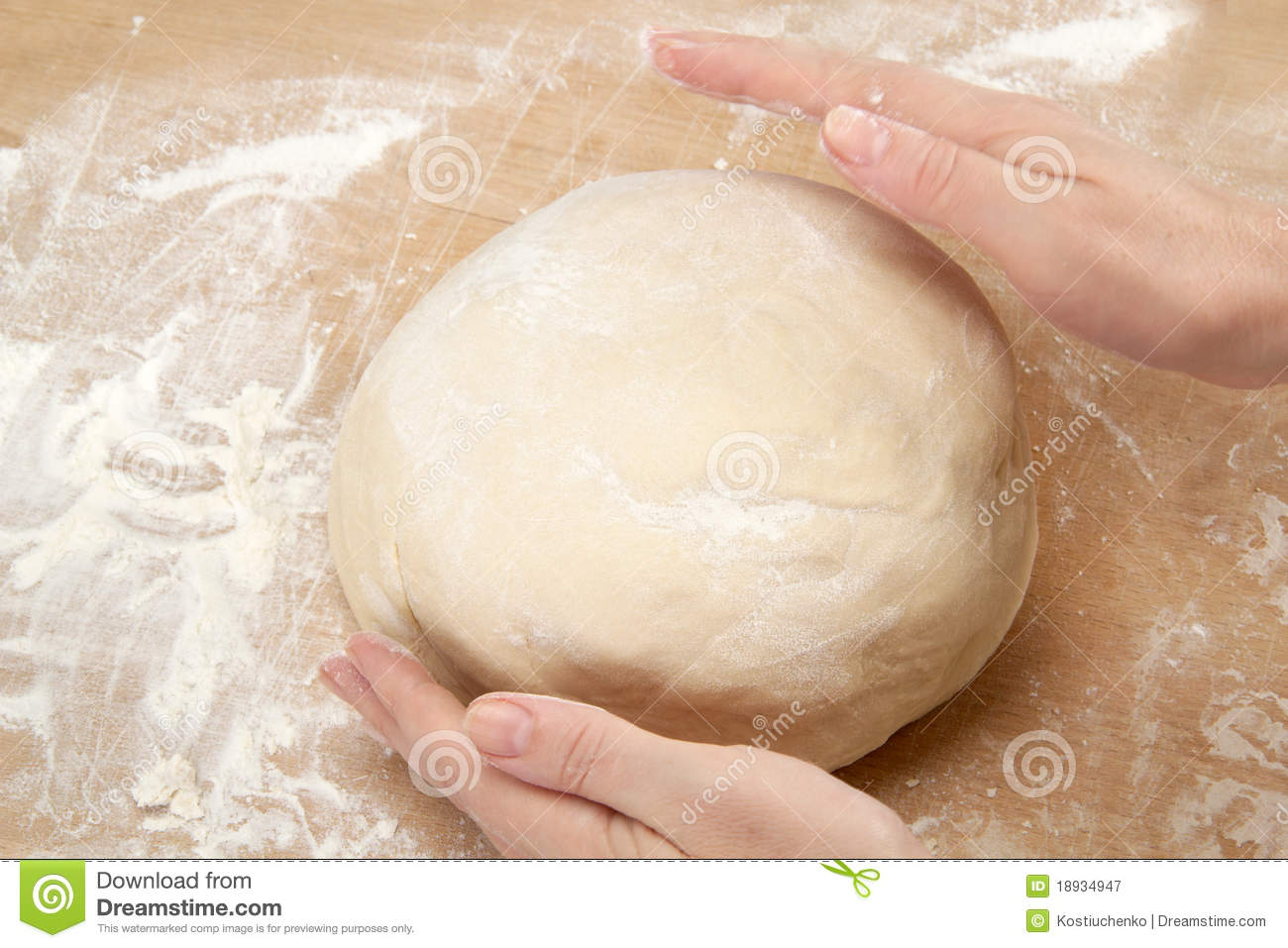 Kneading Dough Royalty Free Stock Photography   Image  18934947