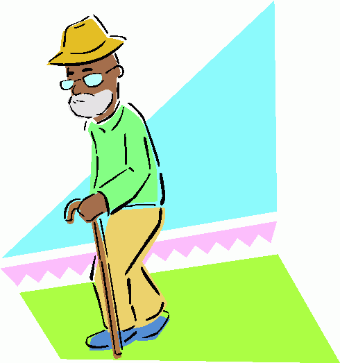 Man With Cane 1 Clipart   Man With Cane 1 Clip Art