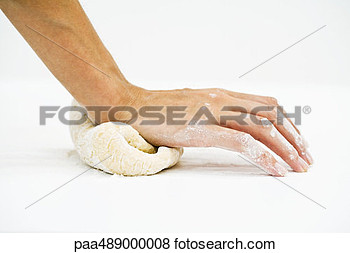 Pictures Of Woman Kneading Dough Cropped View Of Hand Paa489000008