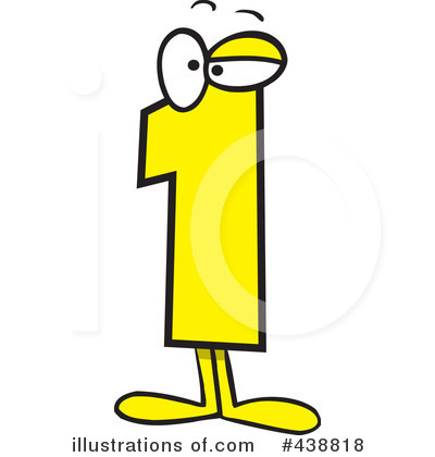 Royalty Free  Rf  Number One Clipart Illustration By Ron Leishman