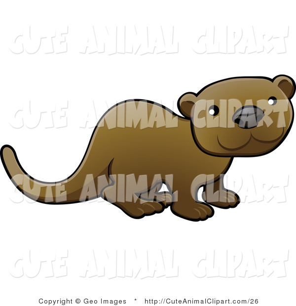 Vector Clip Art Of A Cute Otter Or Weasel By Geo Images    26