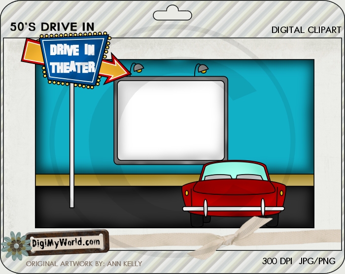 50s Drive In Clipart 50 S Drive In