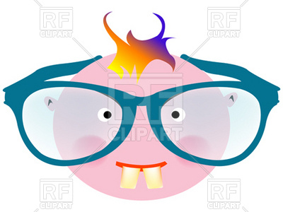 Boy In Off Size Spectacles Download Royalty Free Vector Clipart  Eps