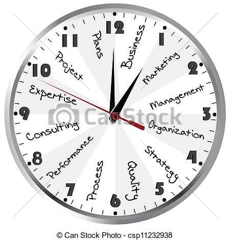 Business Time Management Concept With Clock Csp11232938   Search Clip