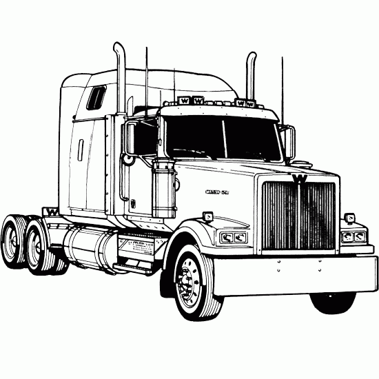 Cars   Vehicles   Picture Tags  Truckcoloringpictureroadkenworth