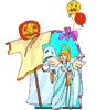 Clipart  Free Halloween Clipart Of A Pumpkin Head Scary Balloons