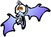     Clipart Of Cool Purple Vampire Bat With Fangs And A Funny Look On His