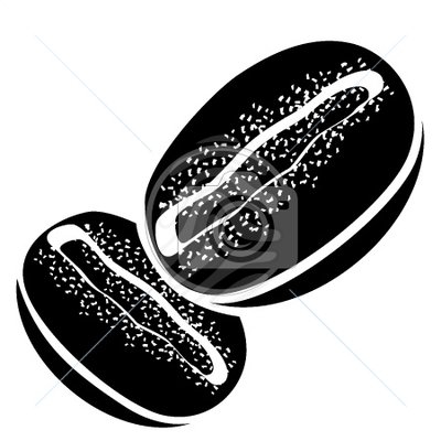 Coffee Bean Clipart Black And White Black And White Coffee Beans