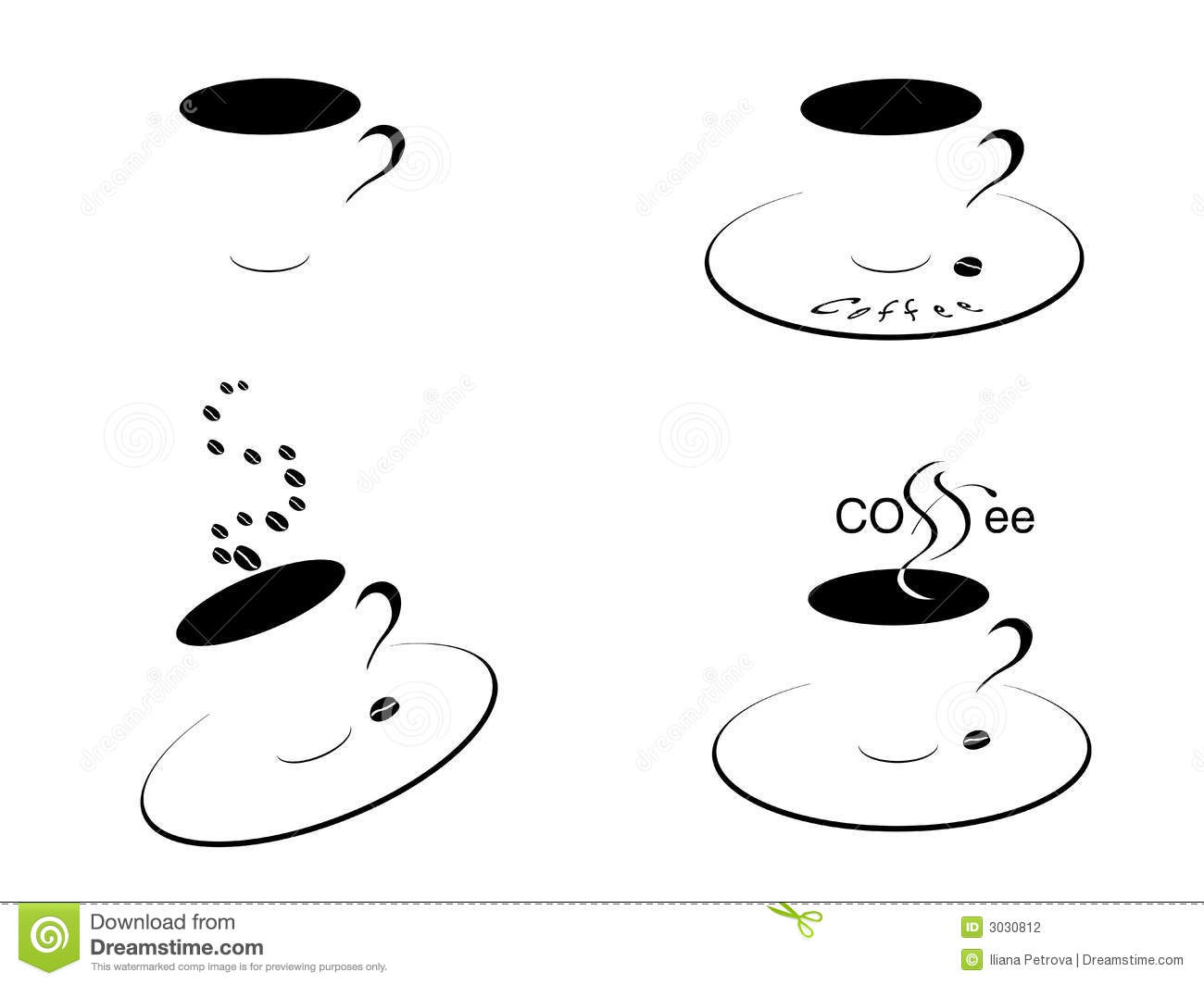 Coffee Bean Clipart Black And White Coffee Cups Black And White