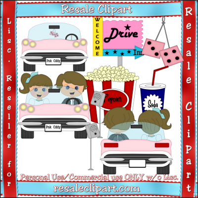 Drive In Brown 50 S Drive In Brown     1 00   Sweet N Sassy Clipart