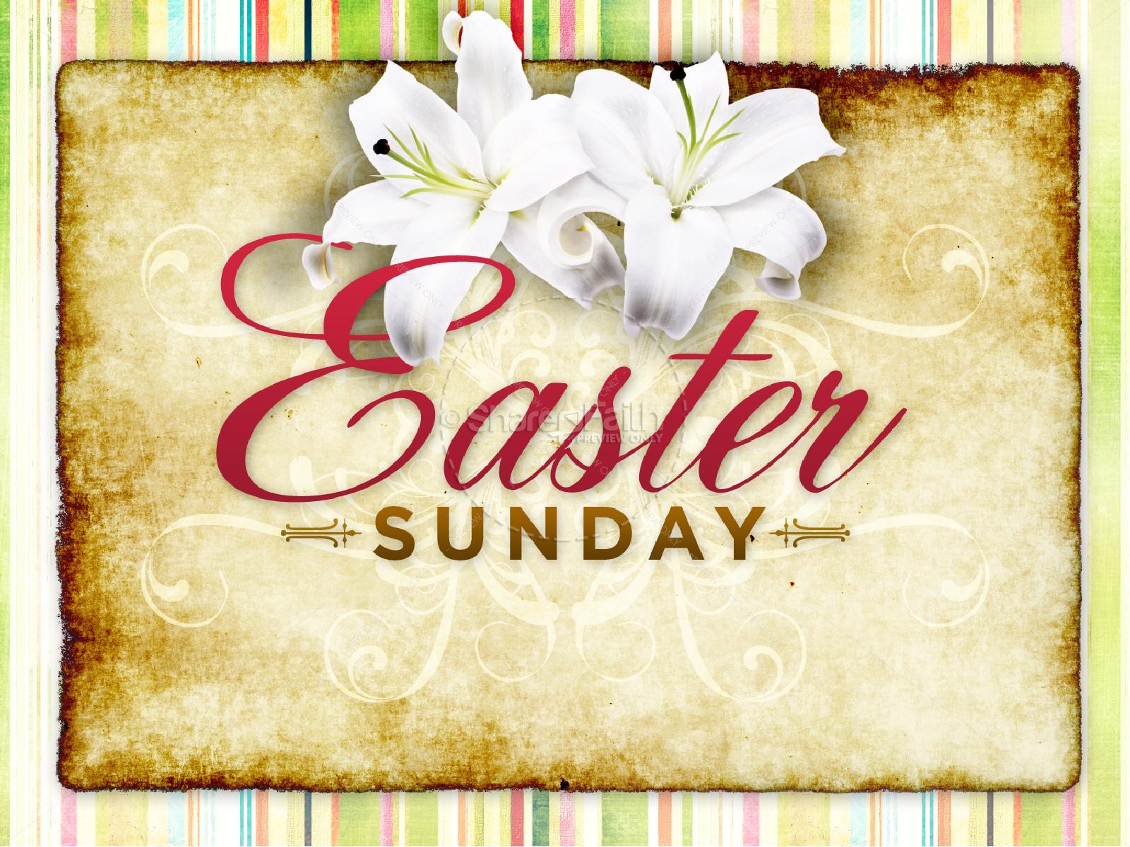 Easter Sunday Powerpoint Template   Easter Sunday Resurrection