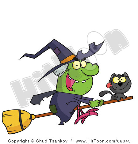 Friendly Witch Clipart 68043 Royalty Free Rf Clipart Illustration Of A