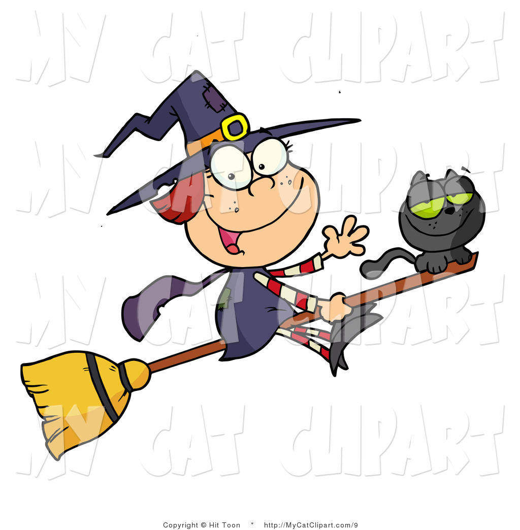 Friendly Witch Clipart Vector Clip Art Of A Happy Halloween Witch And    