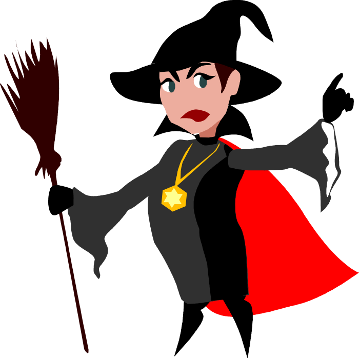 Friendly Witch Clipart Witch Red Cape Png