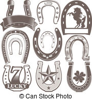 Horseshoe Vector Clip Art Royalty Free  4390 Horseshoe Clipart Vector