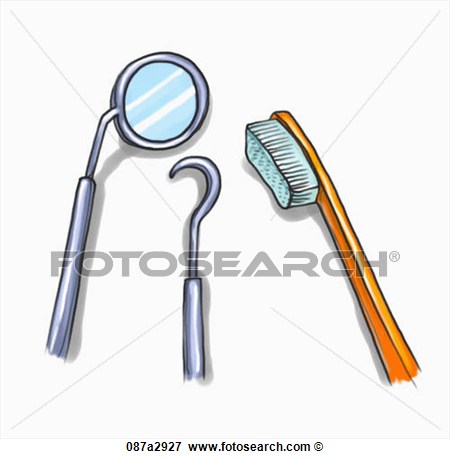 Illustration Of Dentist Tools  Fotosearch   Search Eps Clipart
