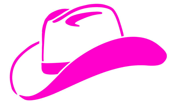 Illustration Of Western Style Cowboy Hat   Pink