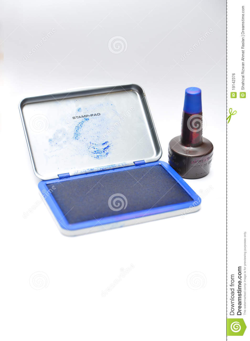 Stamp Pad With Refill Ink Royalty Free Stock Image   Image  19142376