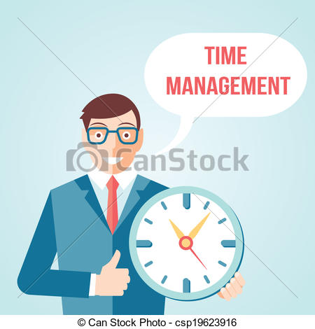 Vector Clip Art Of Time Management Poster   Time Management For