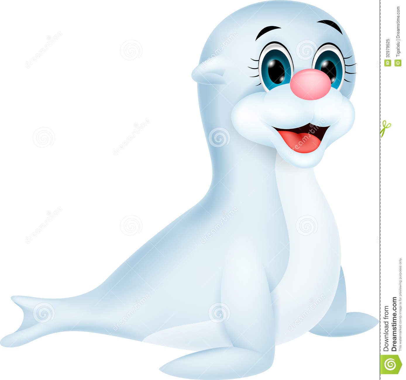 Baby Seal Cartoon Royalty Free Stock Photo   Image  32979525