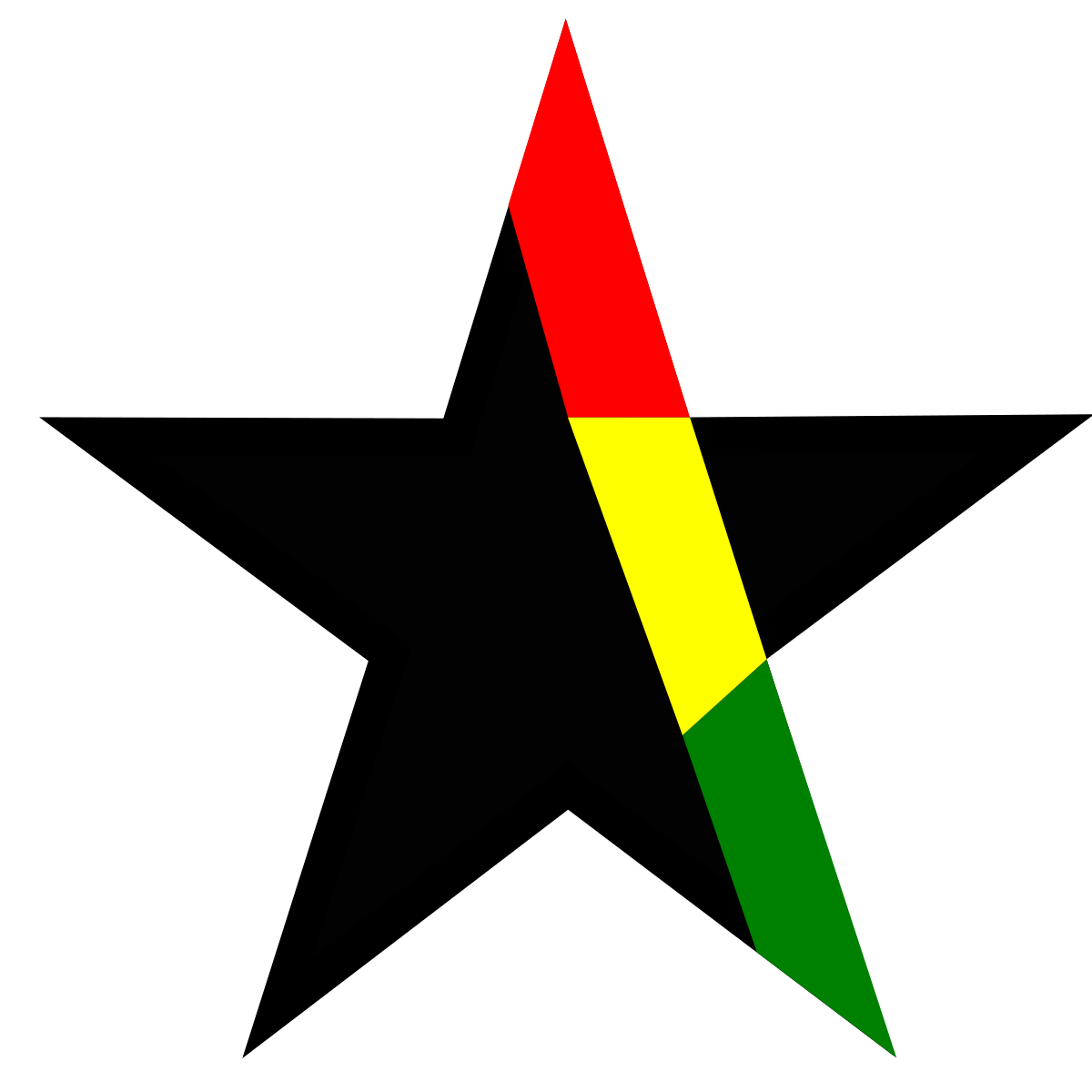 Black Star Clip Art Black Star Ghana Clipart Png