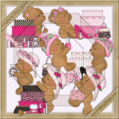     Boo Bears So Girly Clip Art By Cheryl Seslar    1 00   Graphics Shoppe