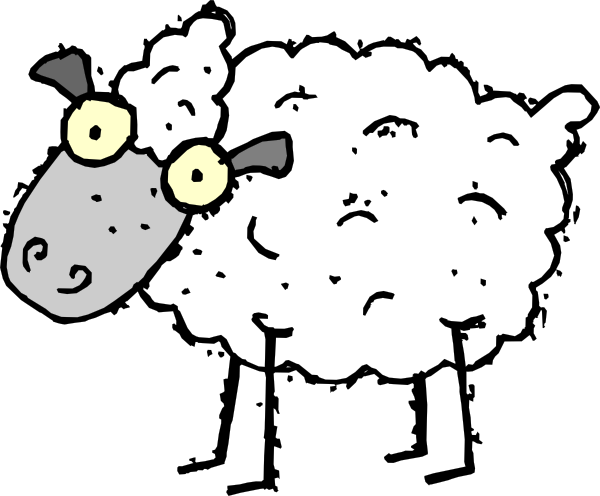Cartoon Sheep Clip Art Free Vector   4vector