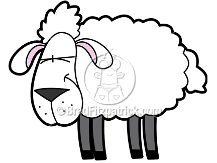 Cartoon Sheep Clipart Character   Royalty Free Sheep Picture Licensing