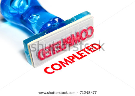 Completed Stamp Clip Art Completed Letter On Blue