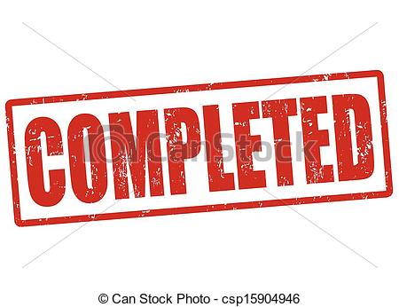 Completed Stamp Clip Art Vector   Completed Stamp