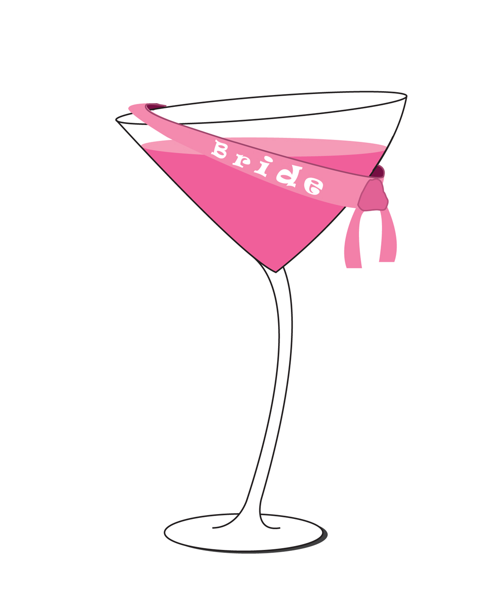 Creates   20pack Martini Glass Bachelorette Invites   Online