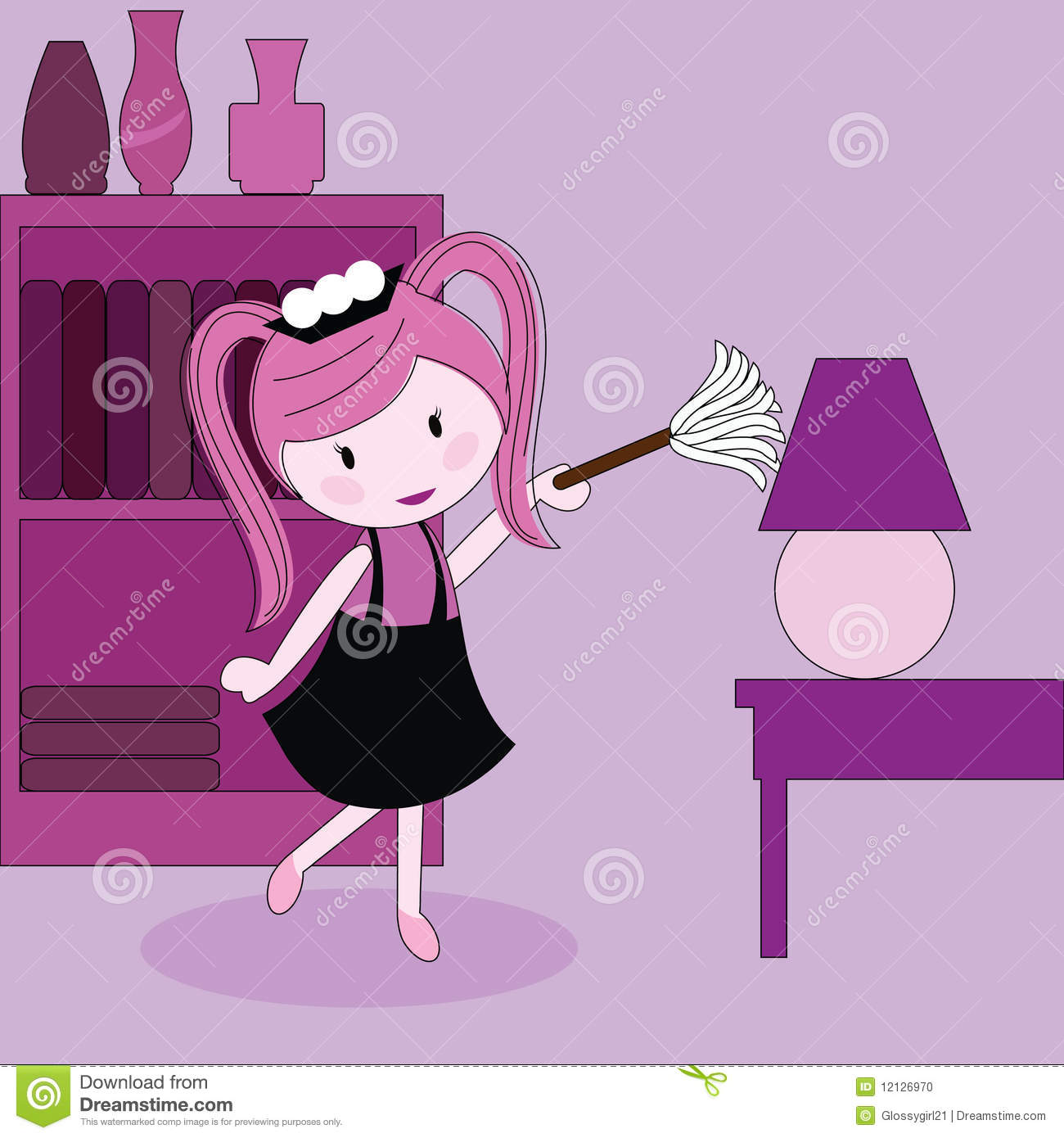 Dust Furniture Clipart Duster Cleaning Furniture
