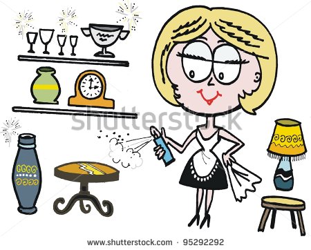 Dust The Furniture Clipart Furniture   Stock Vector