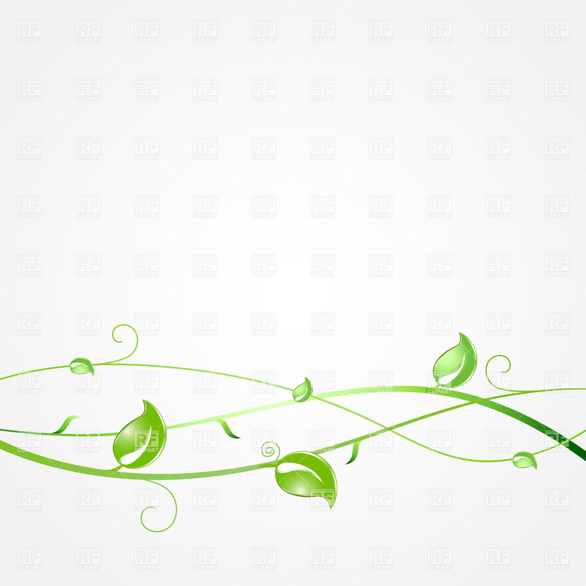 Green Herbal Horizontal Border 23377 Backgrounds Textures Abstract