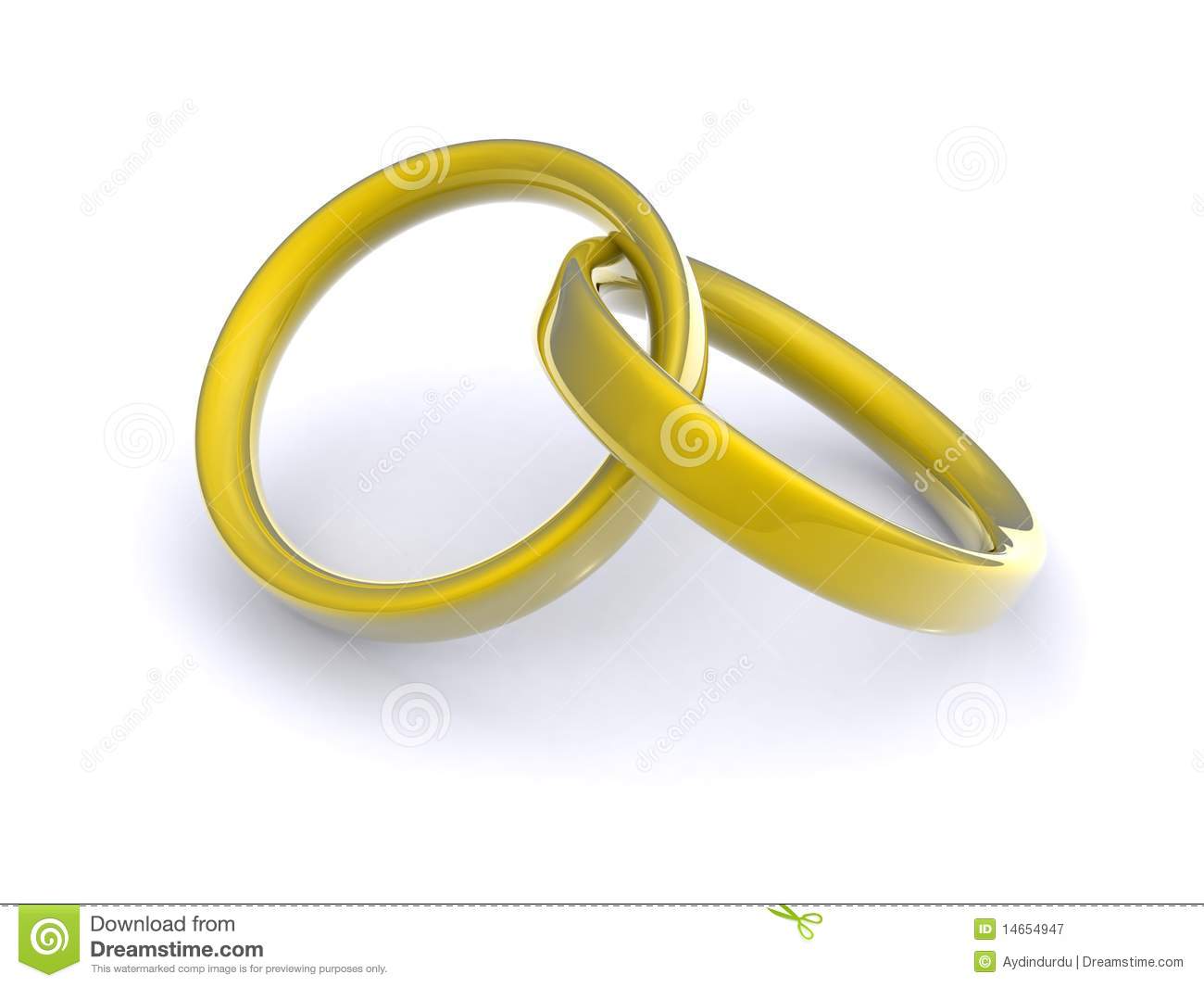 Interlocking Gold Rings Royalty Free Stock Photography   Image