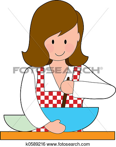 Mom Cooking Clipart Woman Cooking