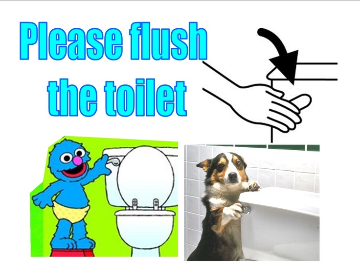 Please Flush Toilet Sign For Kids   Kid Stuff   Pinterest   Toilet    