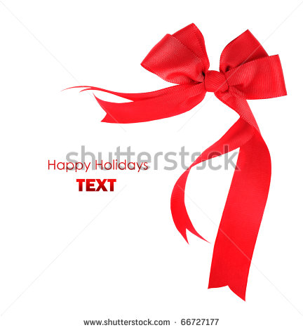 Red Bow Border Clipart