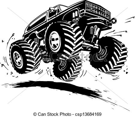 Truck   Vector Cartoon Monster Truck    Csp13684169   Search Clipart