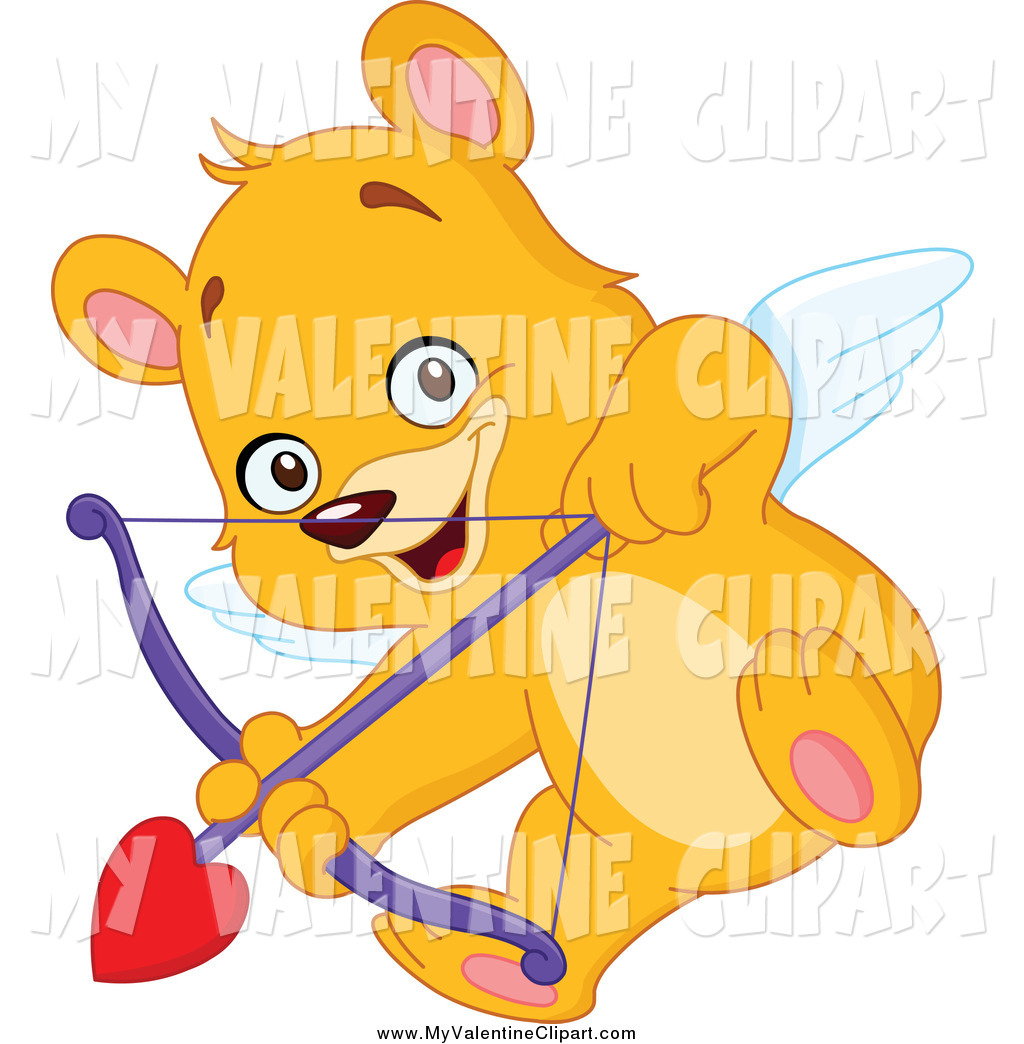Valentine Clipart Of A Cupid Teddy Bear Aiming An Arrow By Yayayoyo