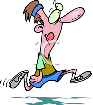 0511 0908 1218 0715 Cartoon Of A Funny Jogger Clipart Image Jpg