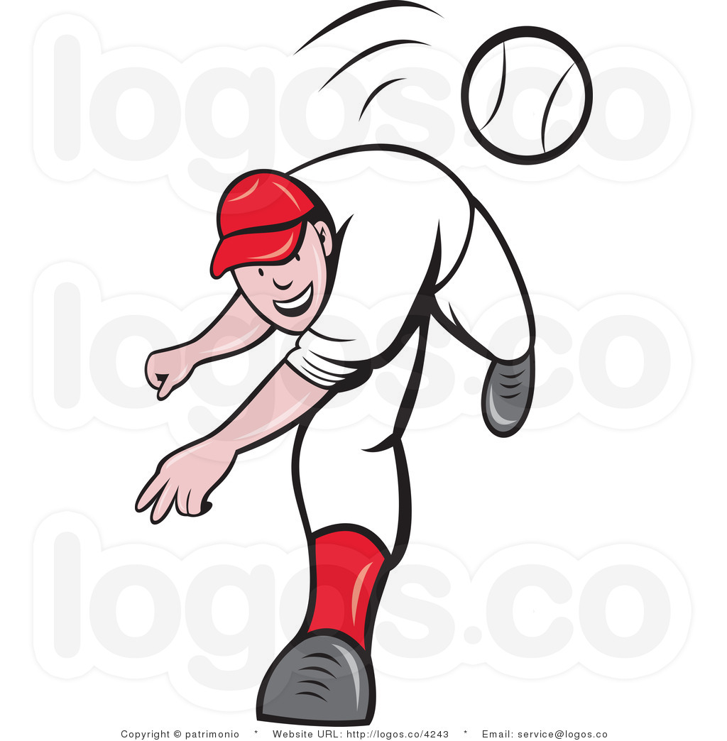 Baseball Being Thrown Clipart