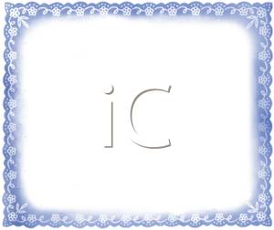 Blank Sign With Blue Lace Trim   Royalty Free Clipart Picture